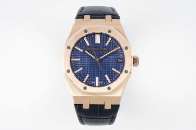 The Best Replica AP Royal Oak 15500 Blue Dial Watch Swiss Movement Men 41MM 